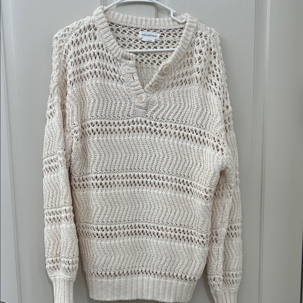 Lovers + Friends Cream Knit Sweater